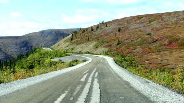 Highway in Yukon Canada