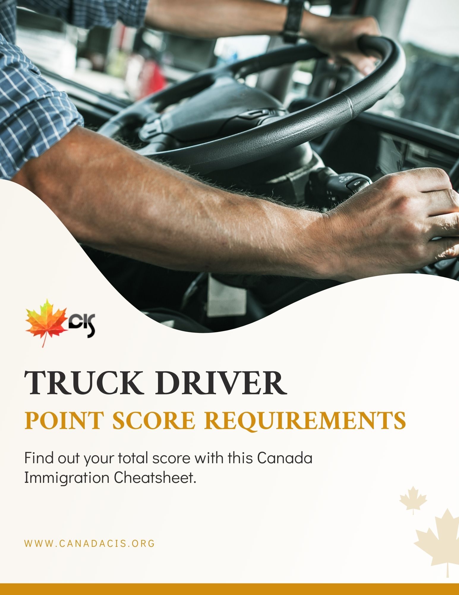 CanadaCIS Point System Calculation Cheatsheet for Truck Driver Immigrants