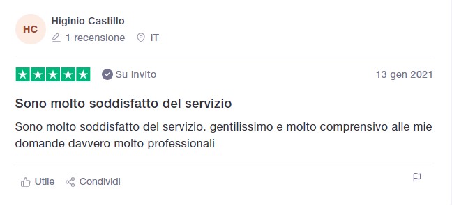 Recensione Trustpilot